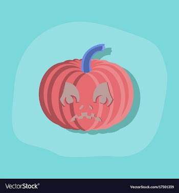 Paper sticker on stylish background halloween vector image