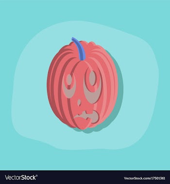 Paper sticker on stylish background halloween vector image