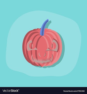 Paper sticker on stylish background halloween vector image