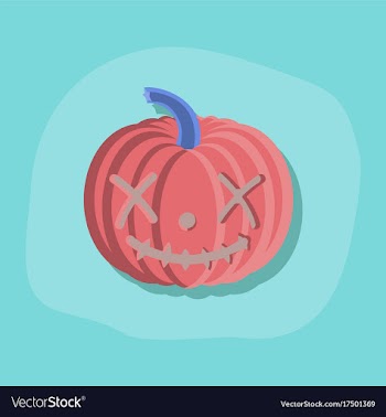Paper sticker on stylish background halloween vector image
