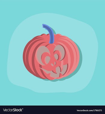 Paper sticker on stylish background halloween vector image