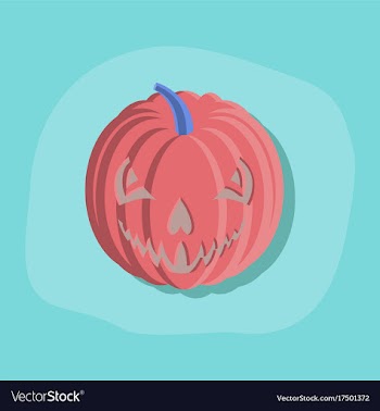 Paper sticker on stylish background halloween vector image