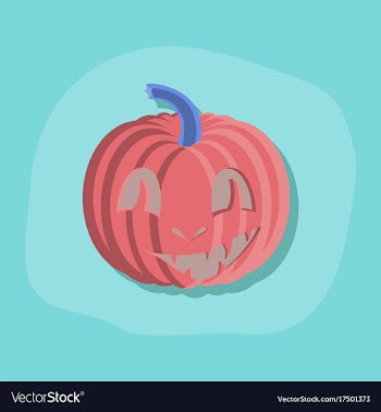 Paper sticker on stylish background halloween vector image
