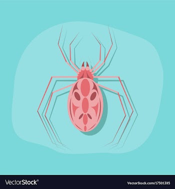 Paper sticker on stylish background halloween vector image