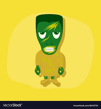 Paper sticker on stylish background halloween vector image