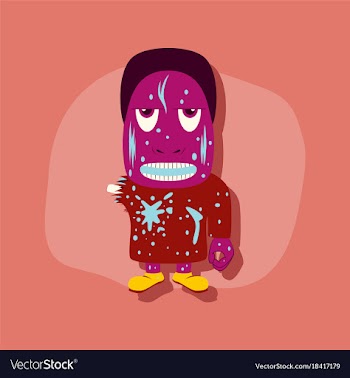 Paper sticker on stylish background halloween vector image