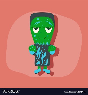 Paper sticker on stylish background halloween vector image