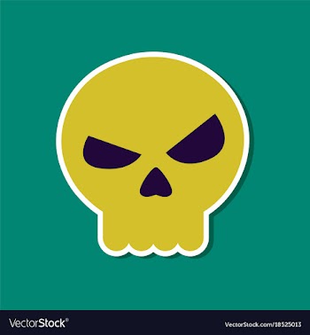 Paper sticker on stylish background halloween vector image