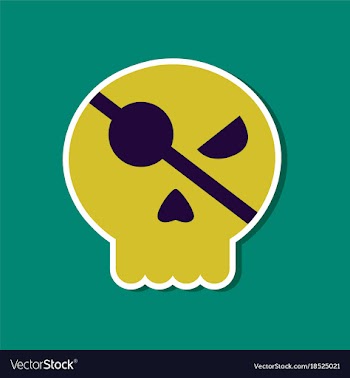 Paper sticker on stylish background halloween vector image