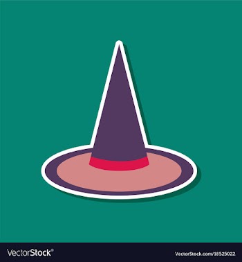 Paper sticker on stylish background halloween vector image