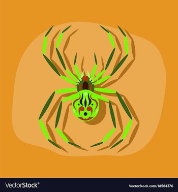 Paper sticker on stylish background halloween vector image