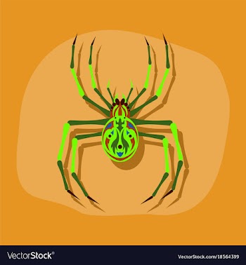 Paper sticker on stylish background halloween vector image