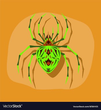 Paper sticker on stylish background halloween vector image