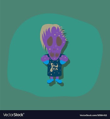Paper sticker on stylish background halloween vector image