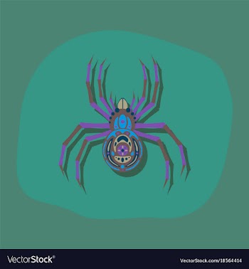 Paper sticker on stylish background halloween vector image