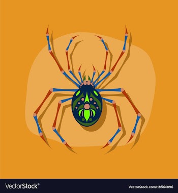 Paper sticker on stylish background halloween vector image