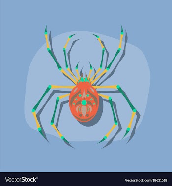 Paper sticker on stylish background halloween vector image