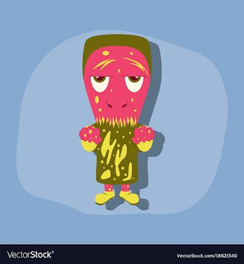 Paper sticker on stylish background halloween vector image