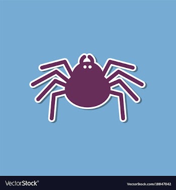 Paper sticker on stylish background halloween vector image