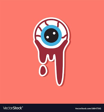 Paper sticker on stylish background halloween vector image