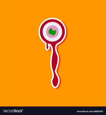 Paper sticker on stylish background halloween vector image