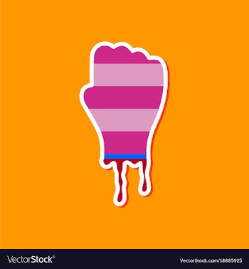 Paper sticker on stylish background halloween vector image