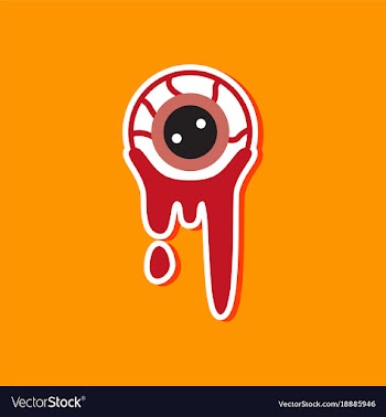 Paper sticker on stylish background halloween vector image