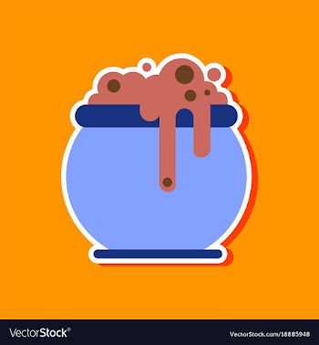 Paper sticker on stylish background halloween vector image
