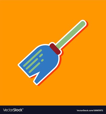 Paper sticker on stylish background halloween vector image
