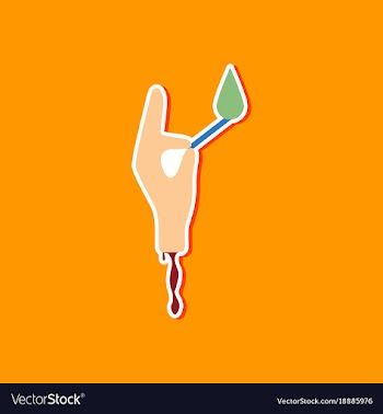 Paper sticker on stylish background halloween vector image