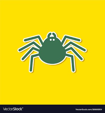 Paper sticker on stylish background halloween vector image