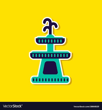 Paper sticker on stylish background halloween vector image