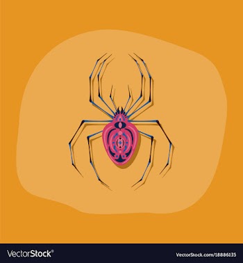 Paper sticker on stylish background halloween vector image