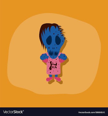 Paper sticker on stylish background halloween vector image