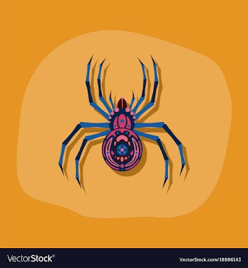 Paper sticker on stylish background halloween vector image