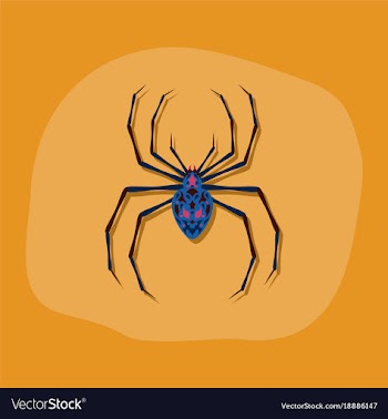 Paper sticker on stylish background halloween vector image