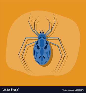 Paper sticker on stylish background halloween vector image