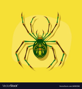 Paper sticker on stylish background halloween vector image