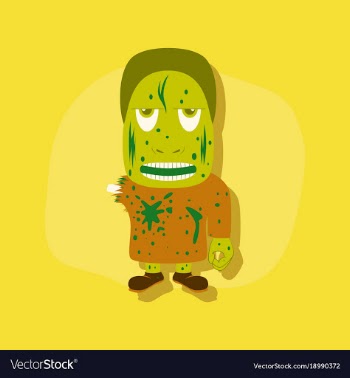 Paper sticker on stylish background halloween vector image