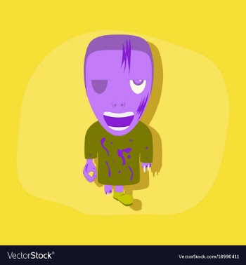 Paper sticker on stylish background halloween vector image