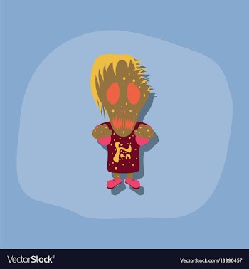 Paper sticker on stylish background halloween vector image