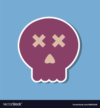 Paper sticker on stylish background halloween vector image