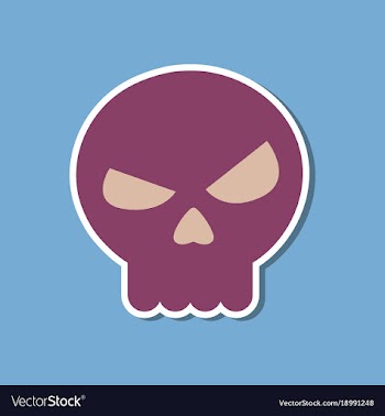Paper sticker on stylish background halloween vector image