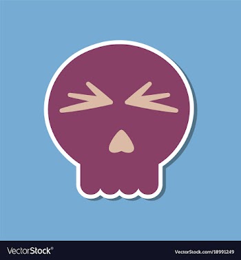 Paper sticker on stylish background halloween vector image