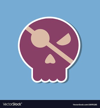 Paper sticker on stylish background halloween vector image