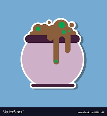 Paper sticker on stylish background halloween vector image