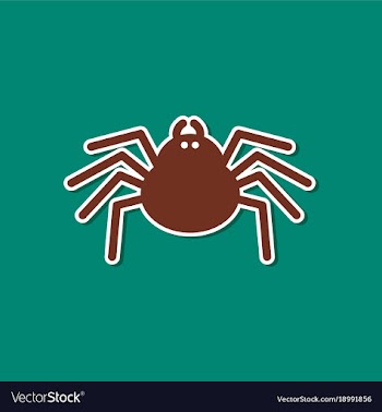 Paper sticker on stylish background halloween vector image