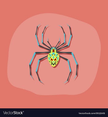 Paper sticker on stylish background halloween vector image