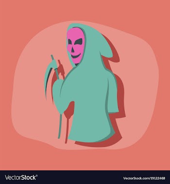 Paper sticker on stylish background halloween vector image