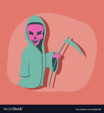 Paper sticker on stylish background halloween vector image
